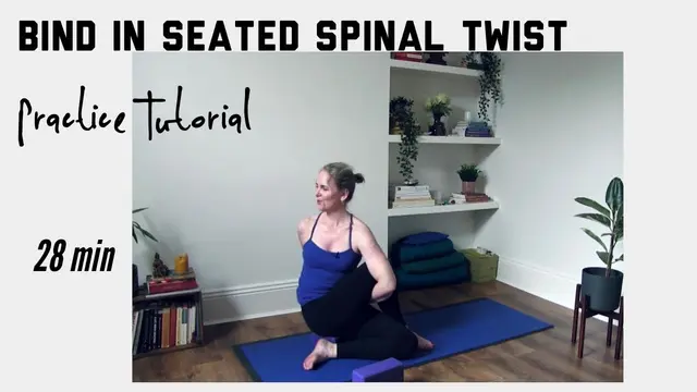 Bind In Seated Spinal Twist Practice Tutorial
