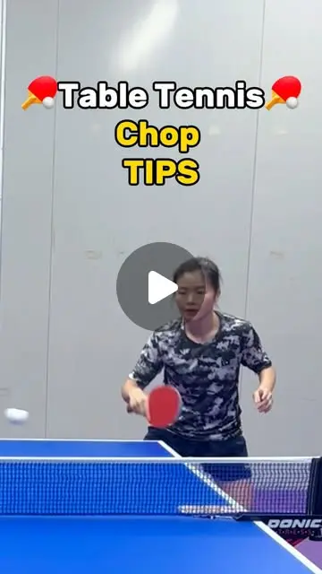 How to do chop in table tennis 🏓 Your are shake butt ...