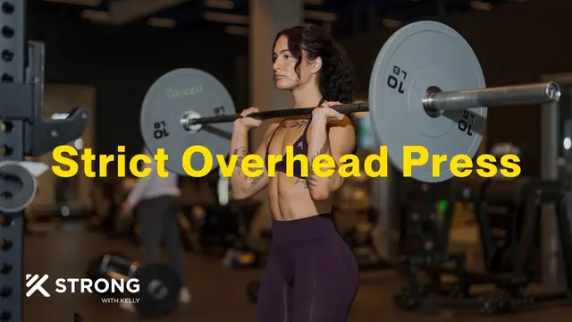 HOW TO STRICT OVERHEAD PRESS | Coach Kelly Cues