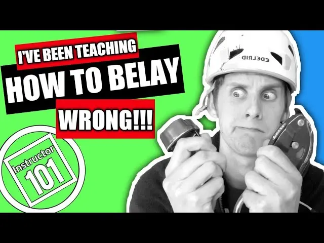 How to teach belaying as a climbing instructor (MISTAKE)
