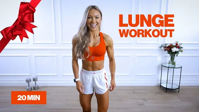Lots of Lunges 20 Minute Leg Workout | Dumbbells + Bodyweight