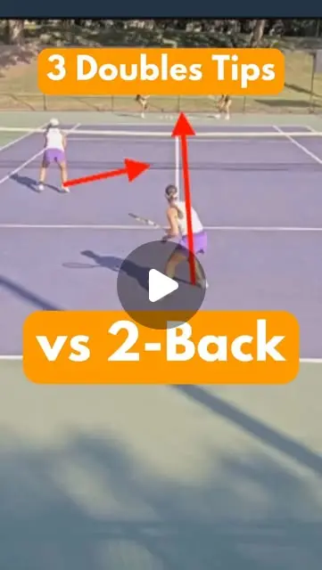 When both opponents are back at the baseline in doubles, ...