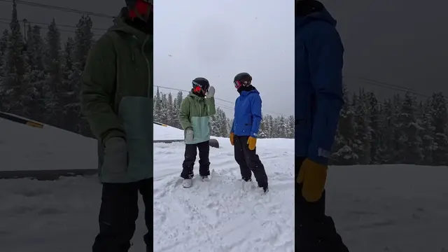 How to hit rails from the side on your snowboard :) #snowboarding