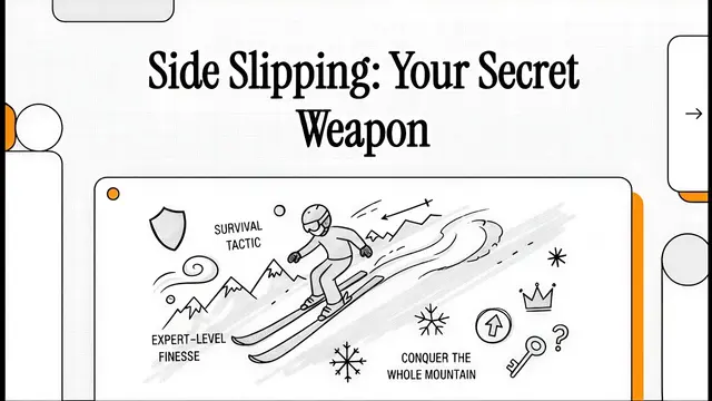 Side Slipping in Skiing.
