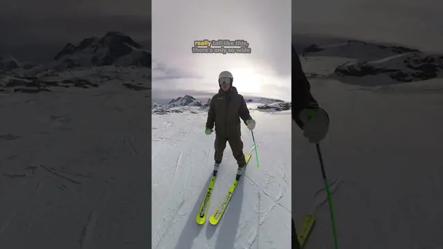 How to Stop on Skis for Beginners #learntoski #skiinstructor #skiingtips