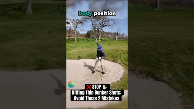 ❌ STOP ✋🏻 Hitting Thin Bunker Shots: Fix These 2 Mistakes
