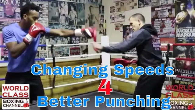 Boxing Punching Combinations And Set Ups | Changing Punching Speeds