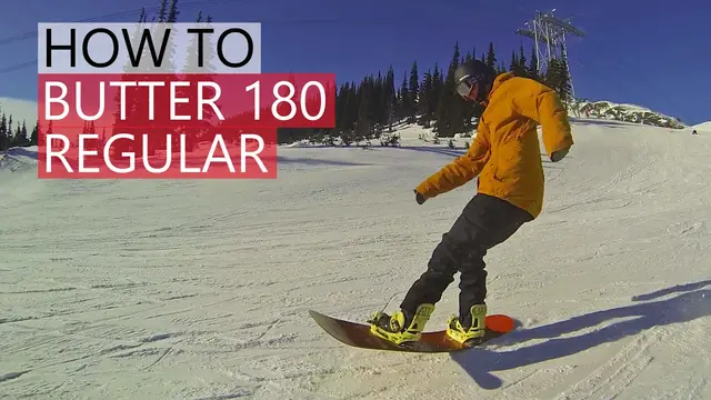 How to Butter 180 - Snowboarding Tricks Regular