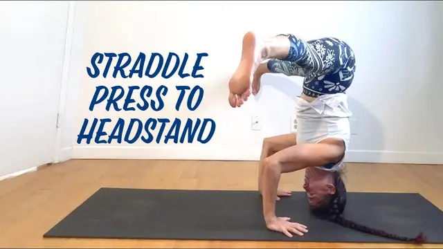 How To Straddle Press To Headstand (Sirsasana) - Shana Meyerson YOGAthletica