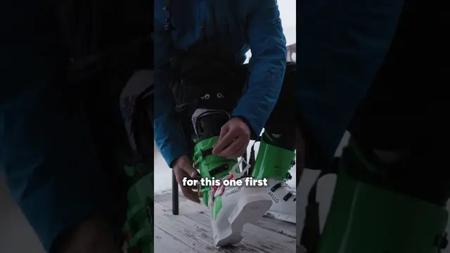 How to put on ski boots 🎿