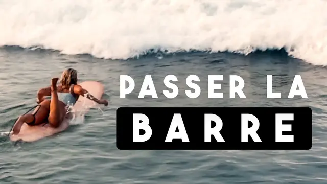 PASSER LA BARRE avec UNE LONGBOARD (Faire un turtle roll) - Apprendre à surfer