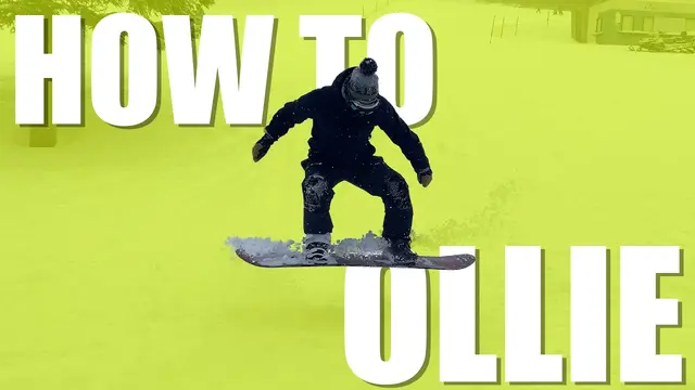 【snowboard】How to Ollie High (Beginner-friendly)