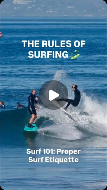 Surf etiquette