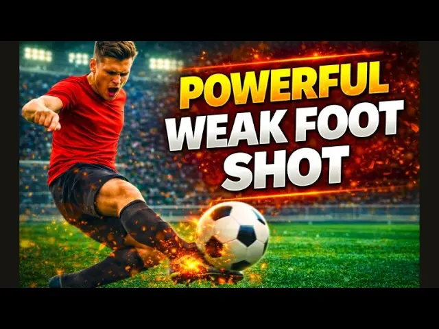 How To Shoot Powerfully With Your Weak Foot in Soccer (Improve Faster)
