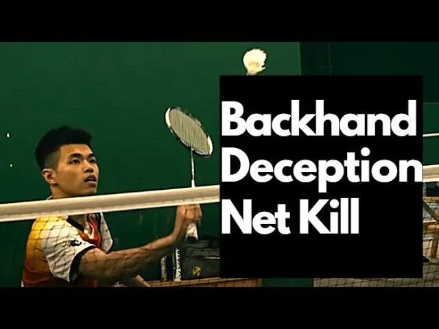 Badminton Deception - INCREASE your net win percentage with this shot!