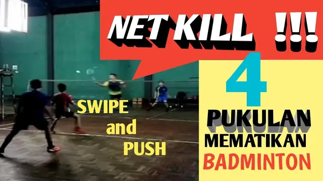 4 BADMINTON NET KILL TECHNIQUES - Badminton Deadly Strikes (English Subtitles)