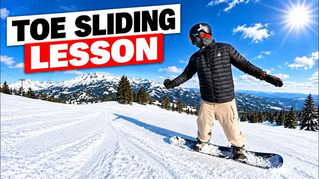 How To Toe Slide - Beginner Snowboard Lesson