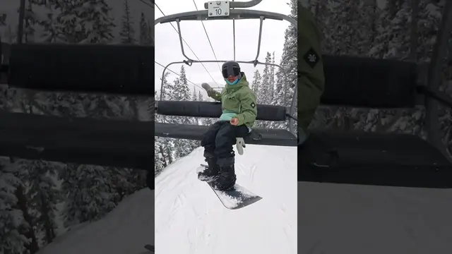 How to get off the chairlift 3 easy steps #snowboarding