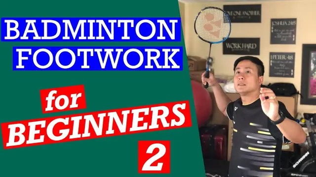 BADMINTON FOOTWORK FOR BEGINNERS 2- Covering the back court and how to run forward and backward