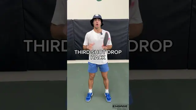 Perfect your third shot drop! #pickleballtips #pickleball