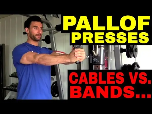 How To Do The Pallof Press - Cable & Band Variations (Sets & Reps Included)