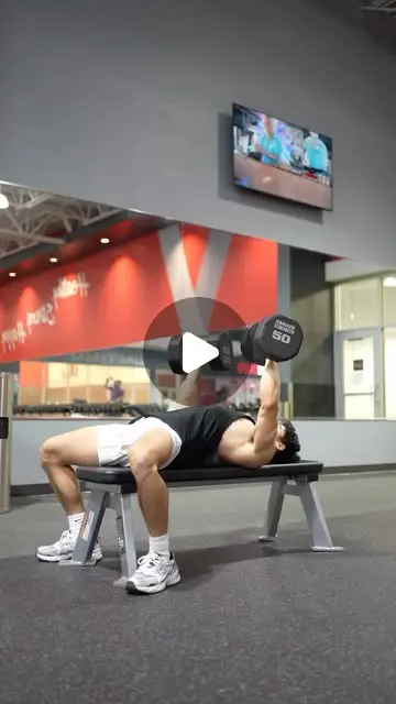 Tyler Pathradecha | Online Fitness Coach on Instagram: "If the flat dumbbell bench press feels awkward for you, here's how to properly perform dumbbell bench press for the mid ches