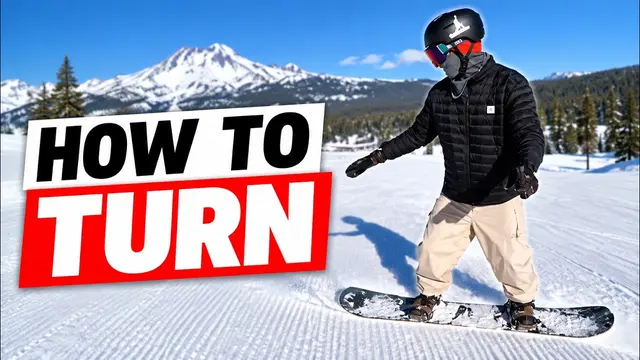 Beginner Snowboard Lesson - How To Turn
