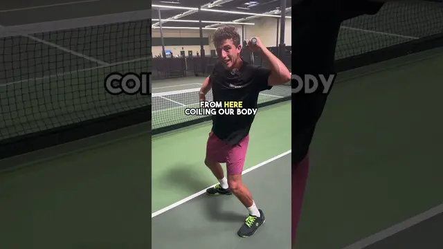 How to hit an overhead smash in pickleball! #pickleballtips #pickleball