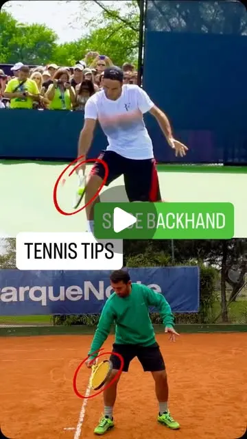 TENNIS SLICE BACKHAND TIPS #coachemrebakir #tennisplayer ...