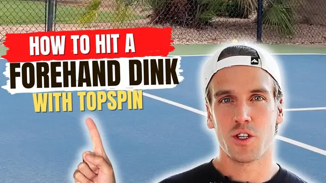 HOW TO HIT A FOREHAND TOPSPIN DINK!!