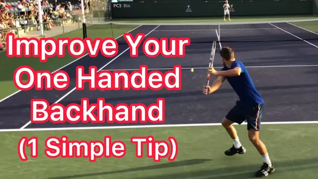 One Tip For HUGE One Handed Backhand Improvement (Tennis Technique Explained)