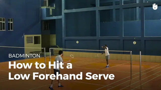 How to Hit a Low Forehand Serve | Badminton
