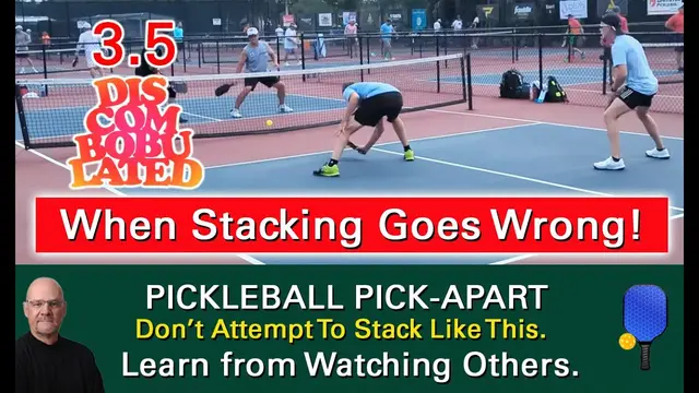 Pickleball! Stacking Mistakes at 3.5! Learn What Not to Do!