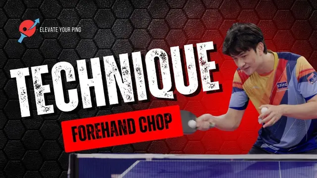 How to Do the Forehand Chop in Table Tennis (Defensive Technique Tutorial)