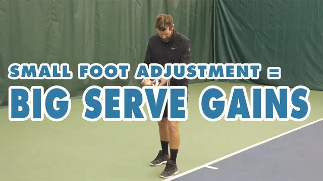 Hit BIG Kick and Slice Serves With This SMALL Foot Adjustment