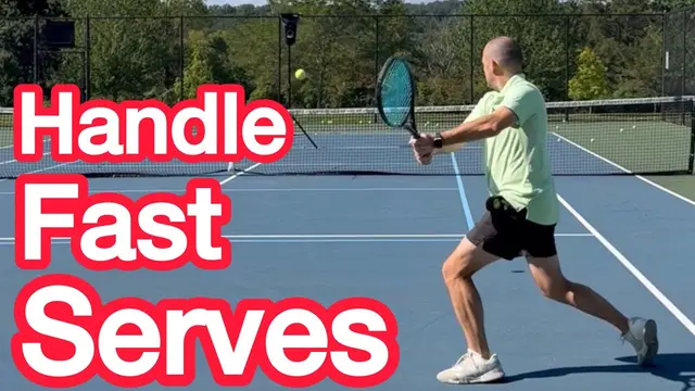 How To Return Really Fast Serves (Tennis Technique Explained)