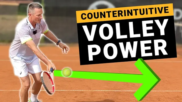 Tennis Volley Tips For Extra Power & Control  - It’s All About Body Mass