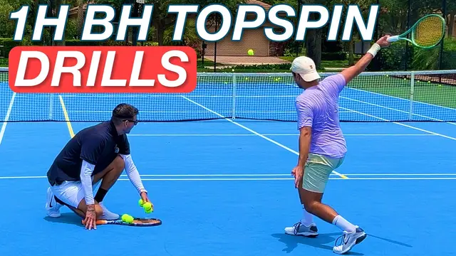 How to Get More Spin on Your One-Handed Backhand | Drills