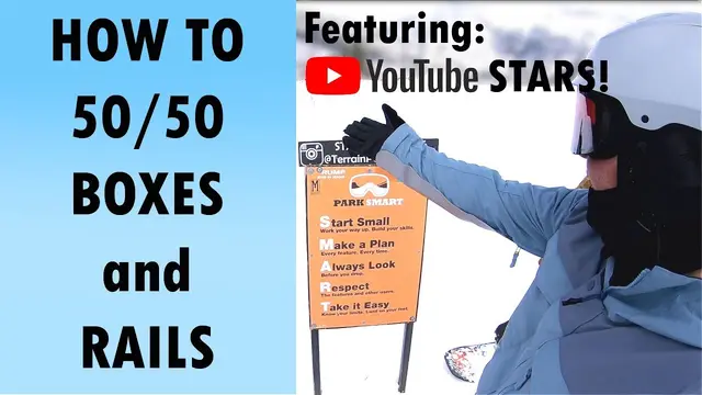 How to 50-50 Boxes and Rails on a Snowboard