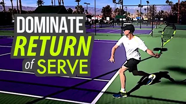 DOMINATE Return of Serve (Footwork and Swing Path Tennis Lesson!)