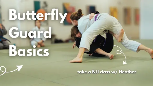 Full BJJ class w/ Heather | Butterfly Guard Basics, Drills, & Sweep