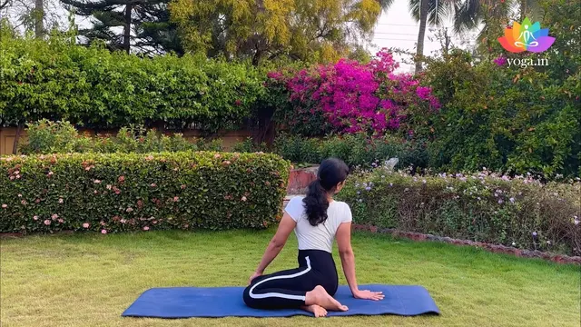 Bharadvajasana (Seated Spinal Twist) | Gentle Seated Twist for Spine Flexibility & Relaxation