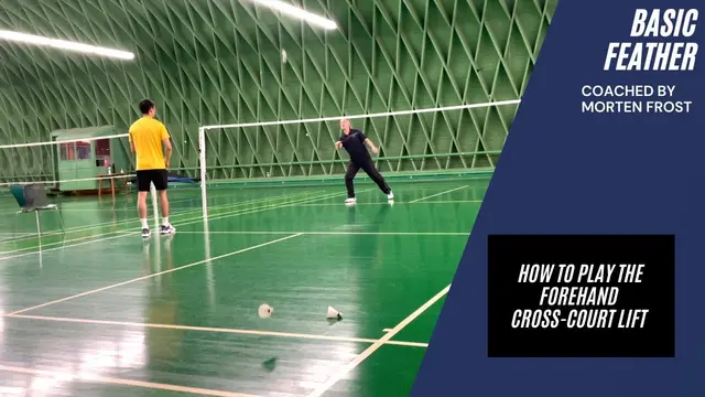 Forehand cross-court lift tutorial | Presented by Morten Frost & Basic Feather