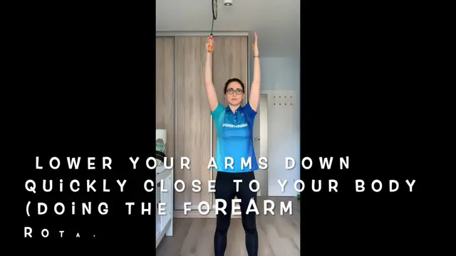Badminton Training at home - FOREARM ROTATION (#BadmintonAThome)