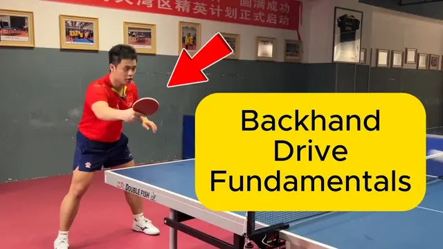 Master Backhand Drive - The First Step to Building a Solid Backhand System