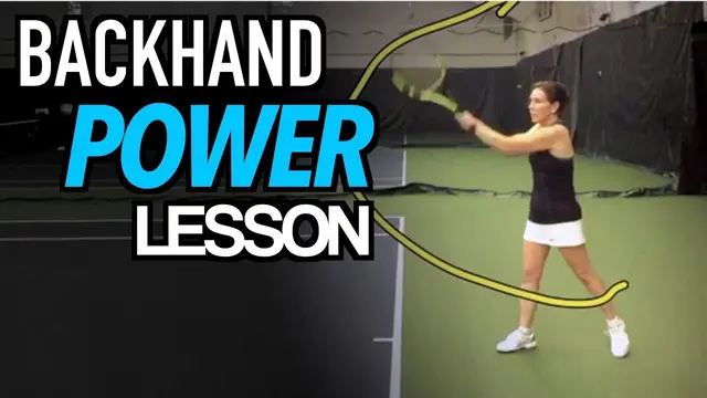 Two Handed BACKHAND Tennis Lesson: INCREASE YOUR POWER - Technique + Drills