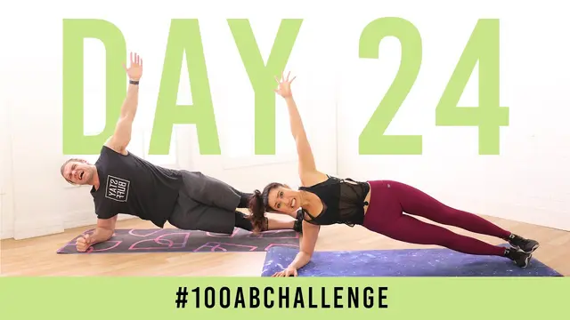 Day 24: 100 Side Plank Dippers! | #100AbChallenge w/ Buff Dude