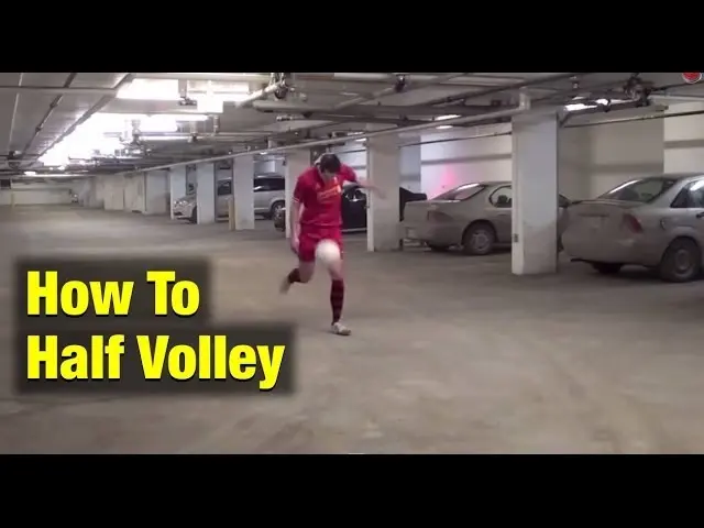 Soccer Shooting Technique Tutorial - How To Half Volley