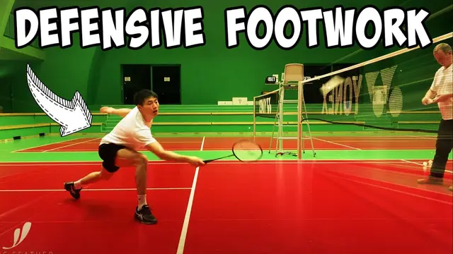 Front Court Defensive Footwork - Badminton Tutorial