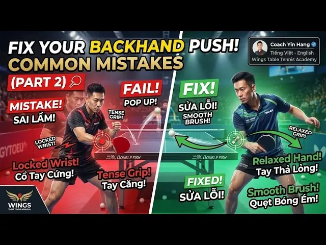 Fix Your Backhand Push! Common Mistakes (Part 2) 🏓